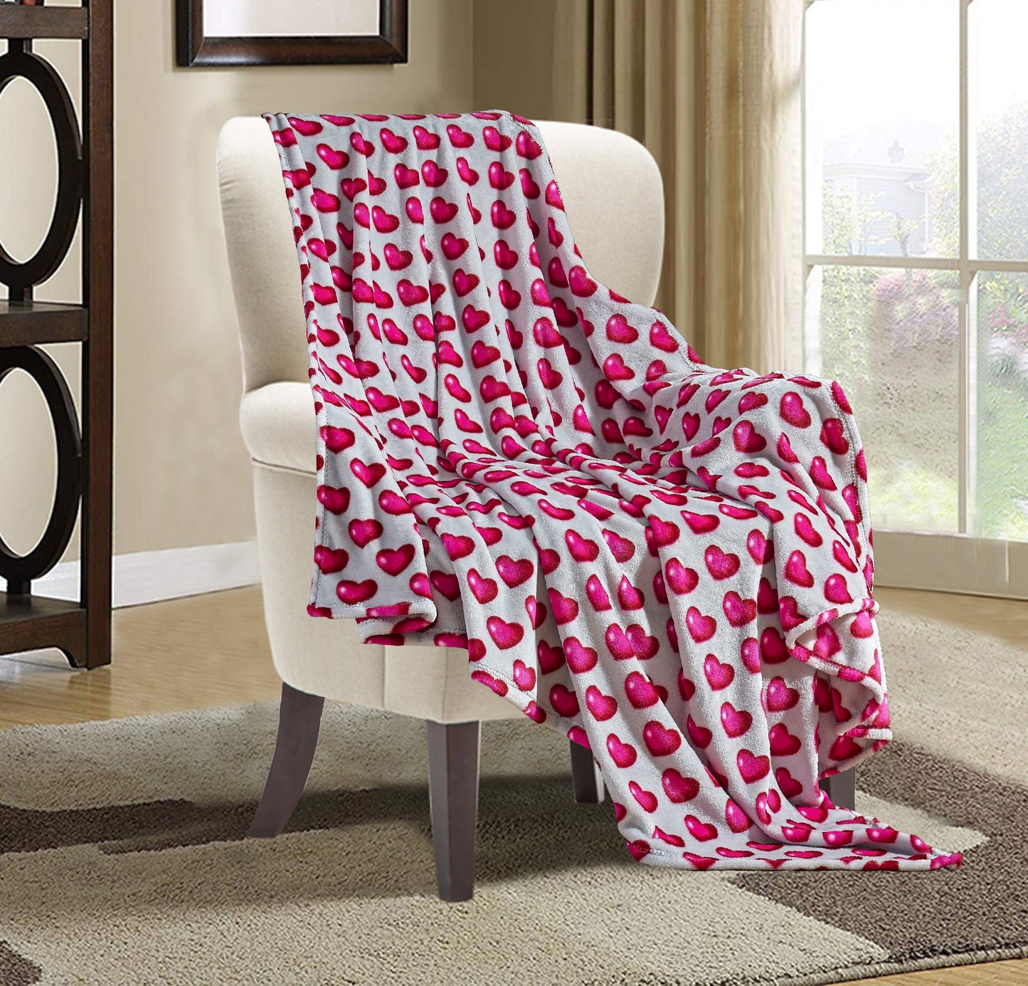 Luxury Bedding Outlet 50" x 60" Valentine's Day Throw Blanket