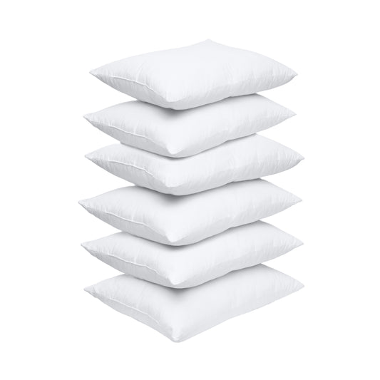 Luxury Bedding Outlet Poly-Cotton Shell Siliconized Fiber Filling Pillow Inserts