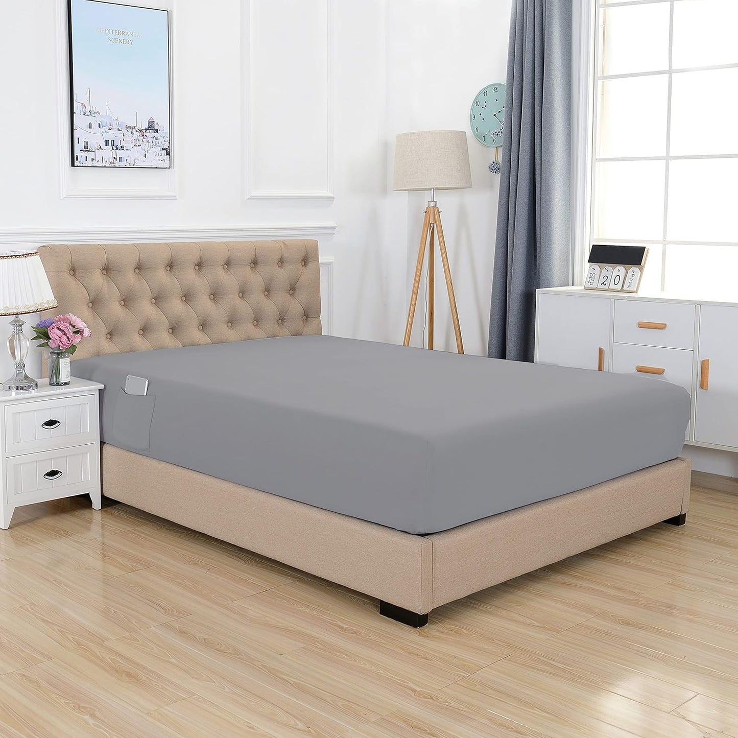 Luxury Bedding Outlet Extra Deep 18"-21" Single Fitted Sheet for High Mattress