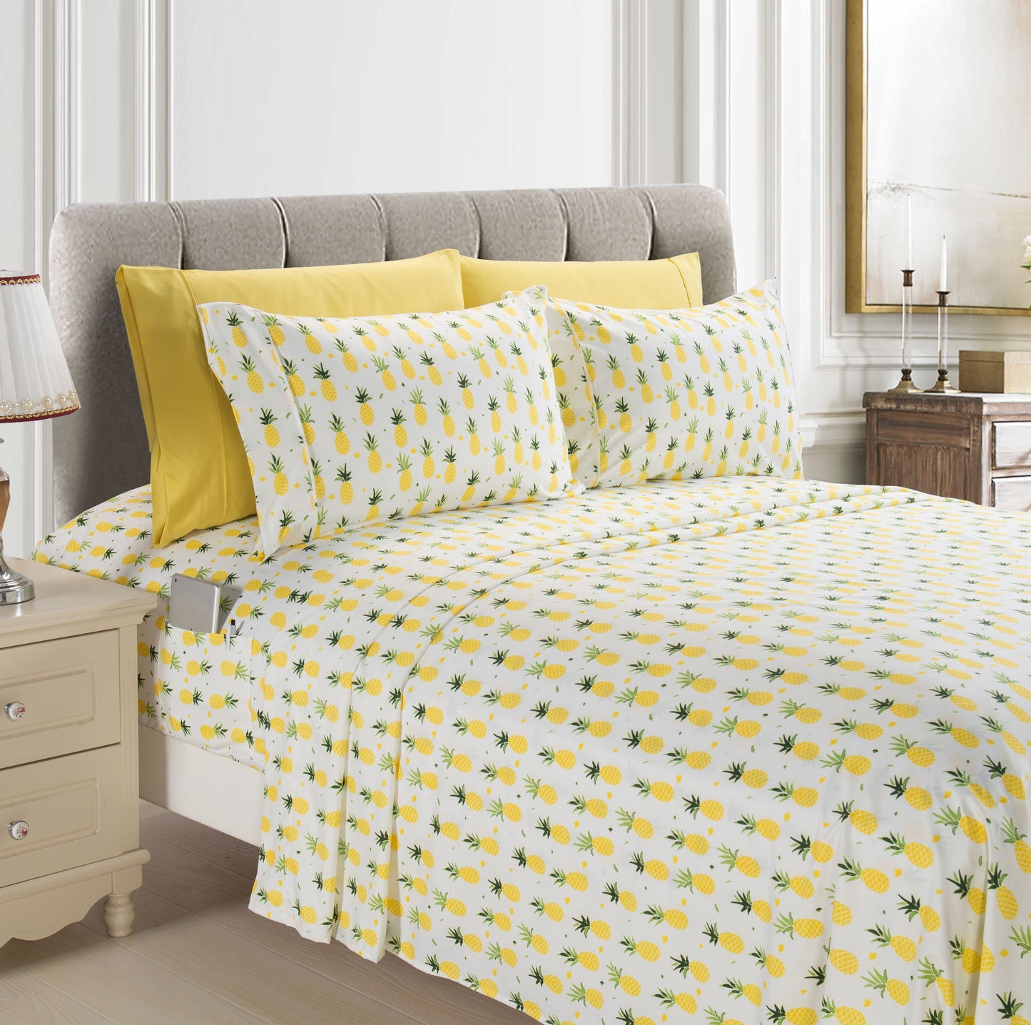 Luxury Bedding Outlet 6-Piece Tropical Pattern Bed Sheet Set