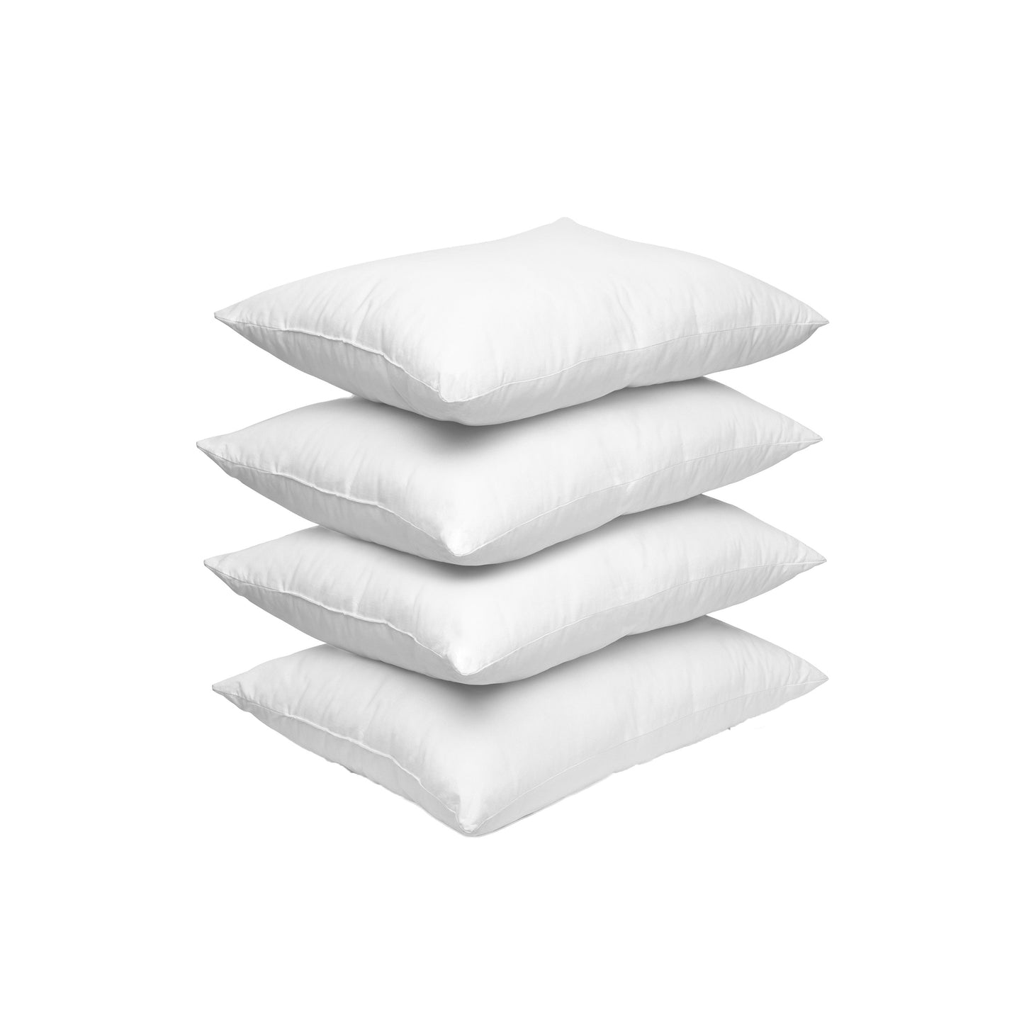 Luxury Bedding Outlet Poly-Cotton Shell Siliconized Fiber Filling Pillow Inserts
