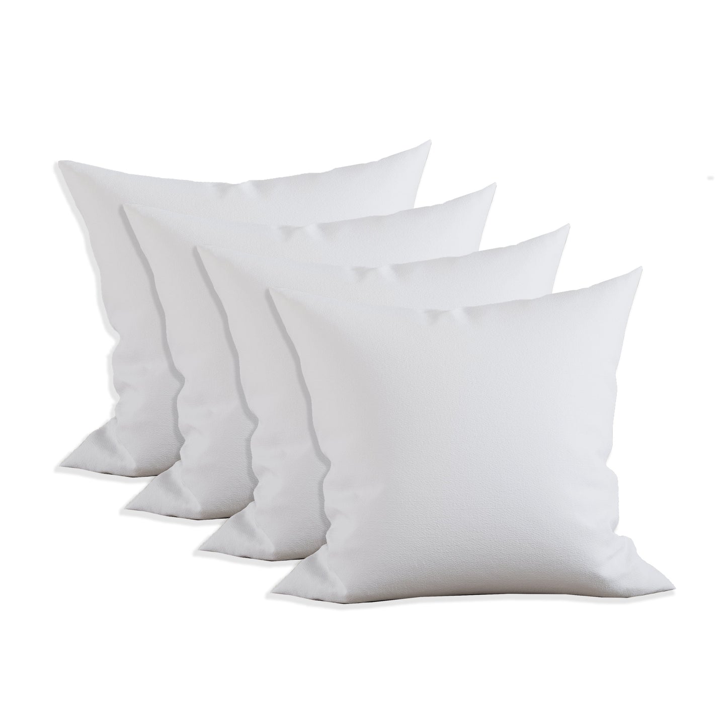 Luxury Bedding Outlet Poly-Cotton Shell Siliconized Fiber Filling Pillow Inserts