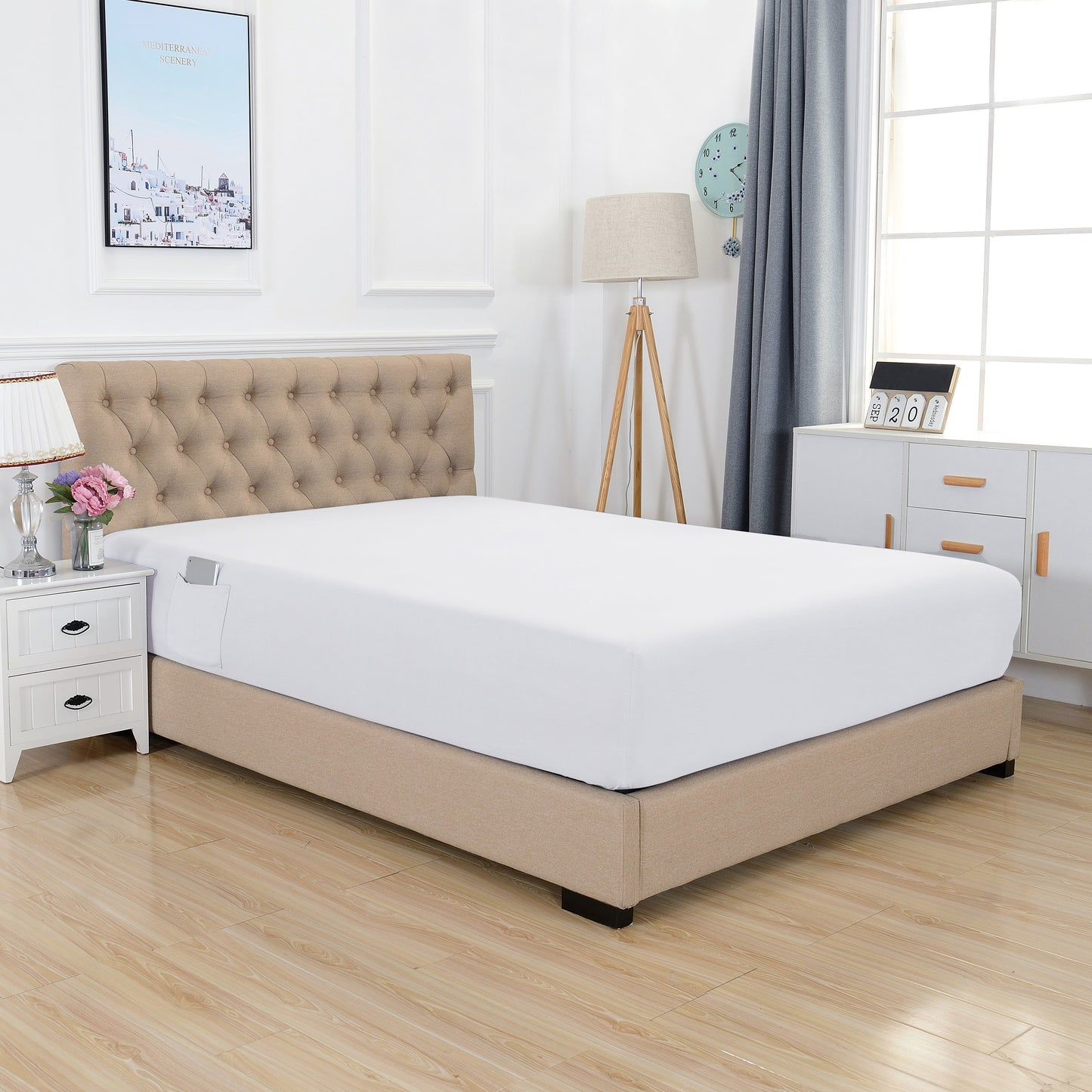 Luxury Bedding Outlet Extra Deep 18"-21" Single Fitted Sheet for High Mattress