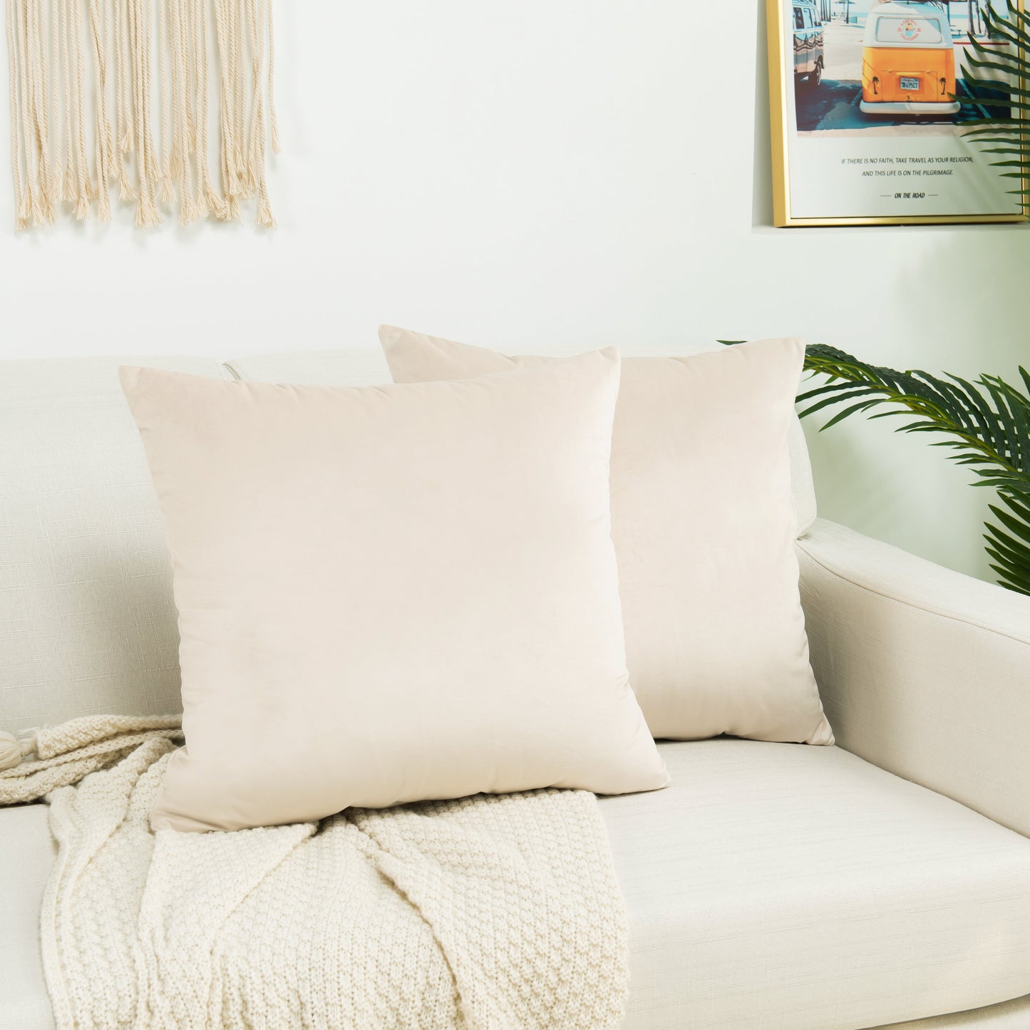 Luxury Bedding Outlet Velvet Throw Pillow Covers