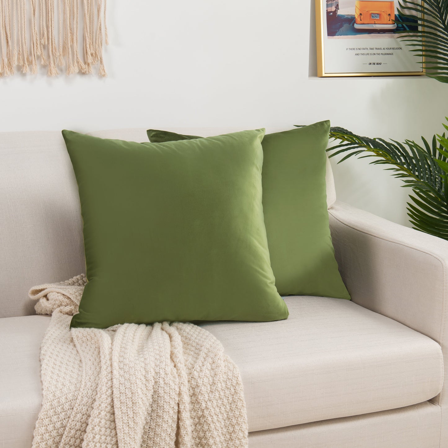 Luxury Bedding Outlet Velvet Throw Pillow Covers