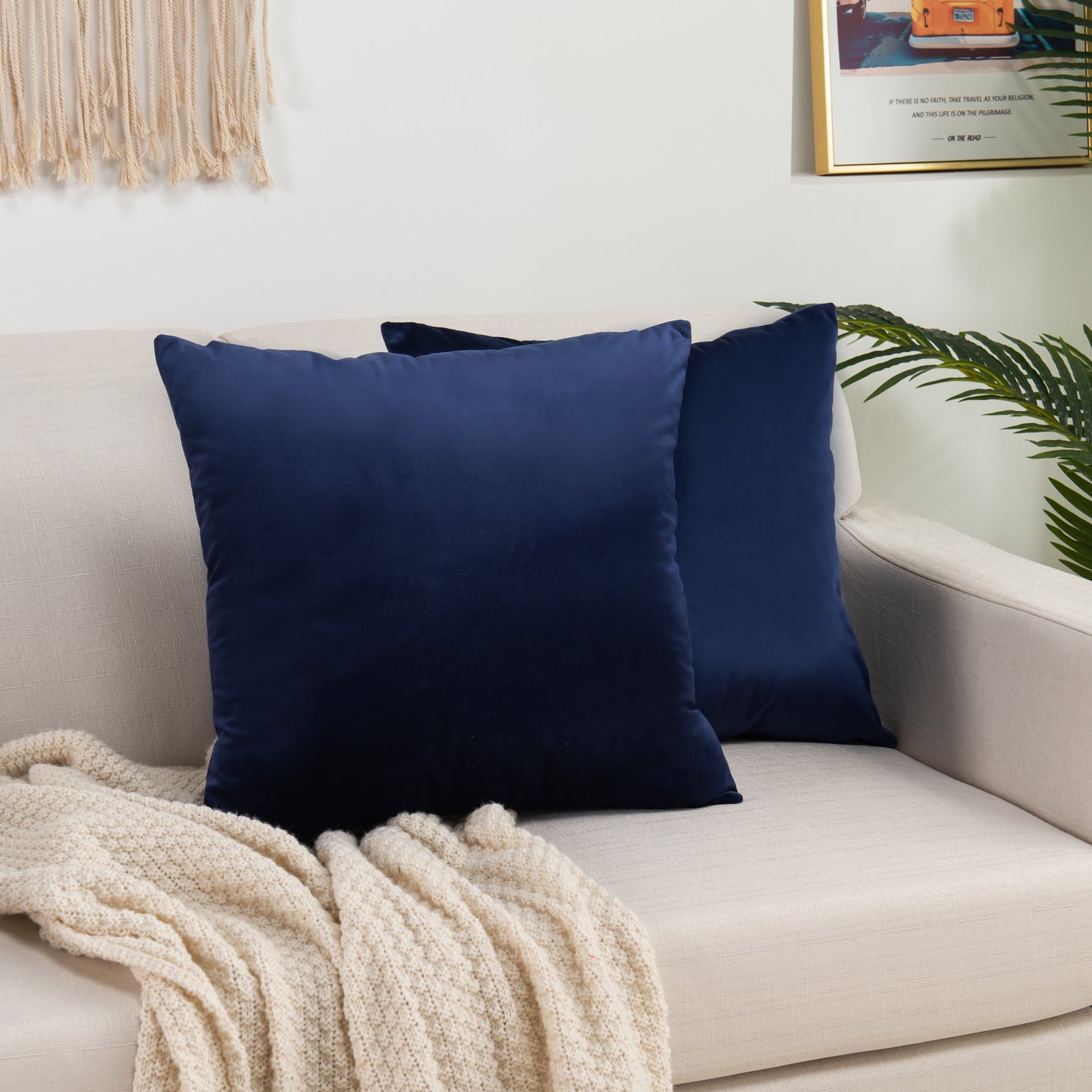 Luxury Bedding Outlet Velvet Throw Pillow Covers