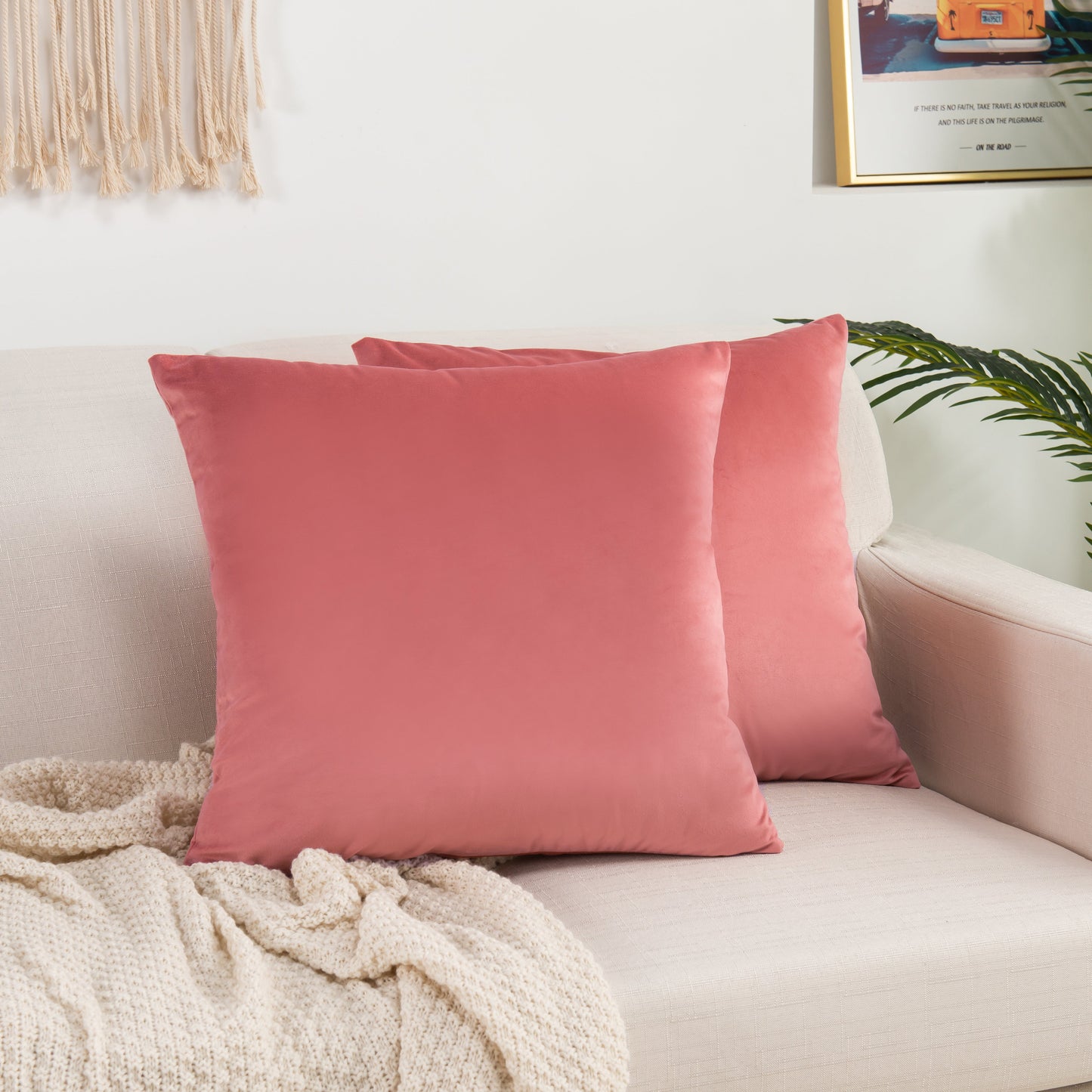 Luxury Bedding Outlet Velvet Throw Pillow Covers
