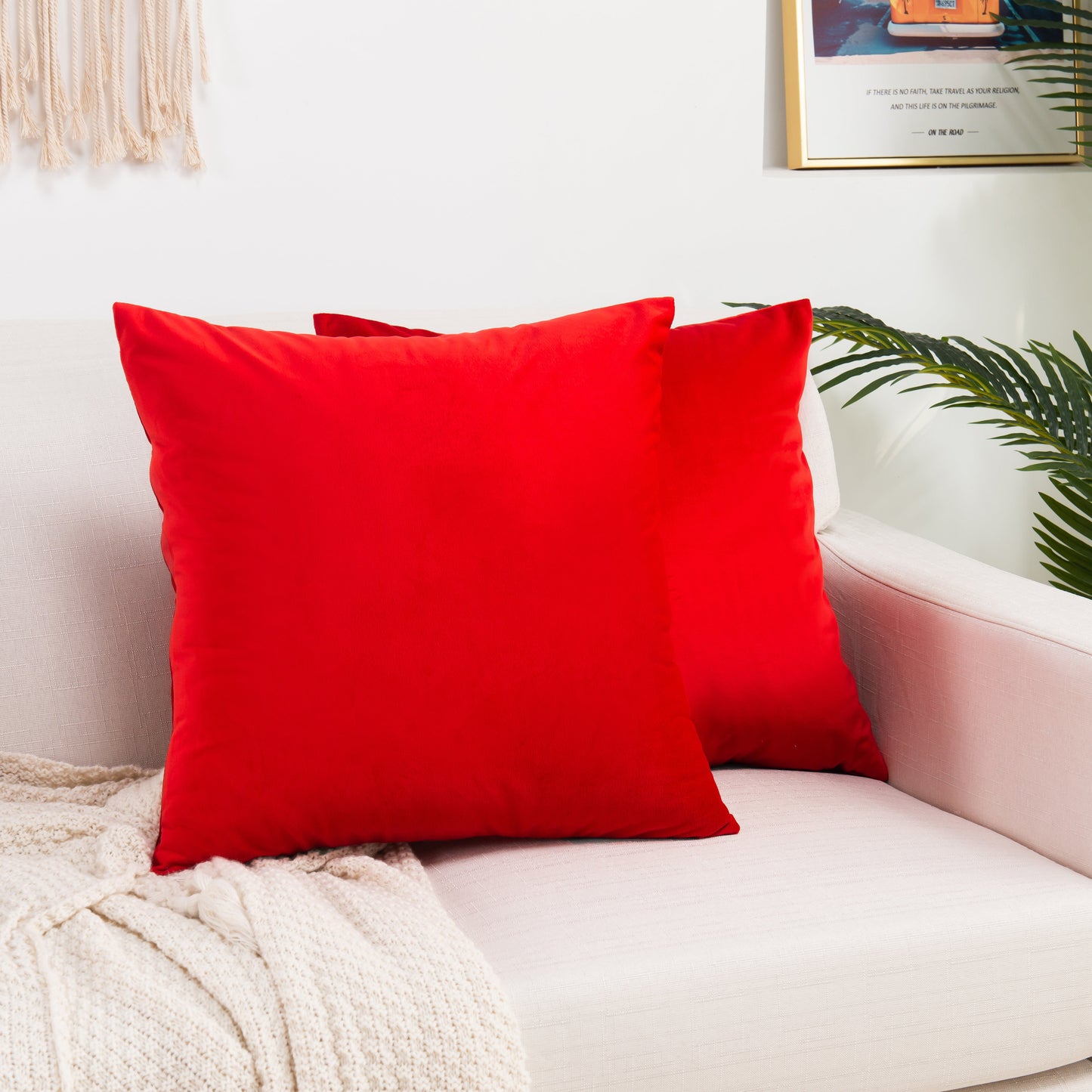 Luxury Bedding Outlet Velvet Throw Pillow Covers