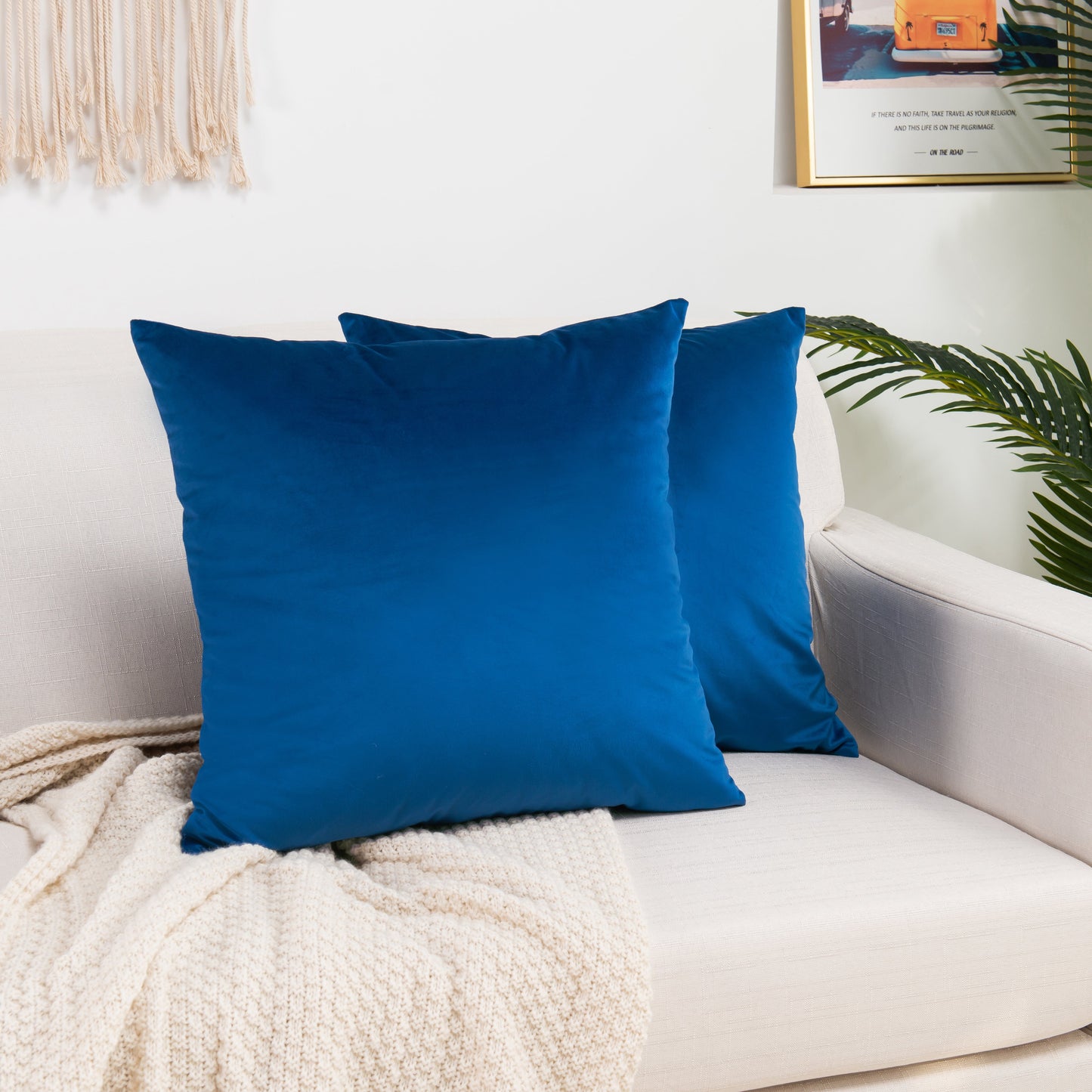 Luxury Bedding Outlet Velvet Throw Pillow Covers