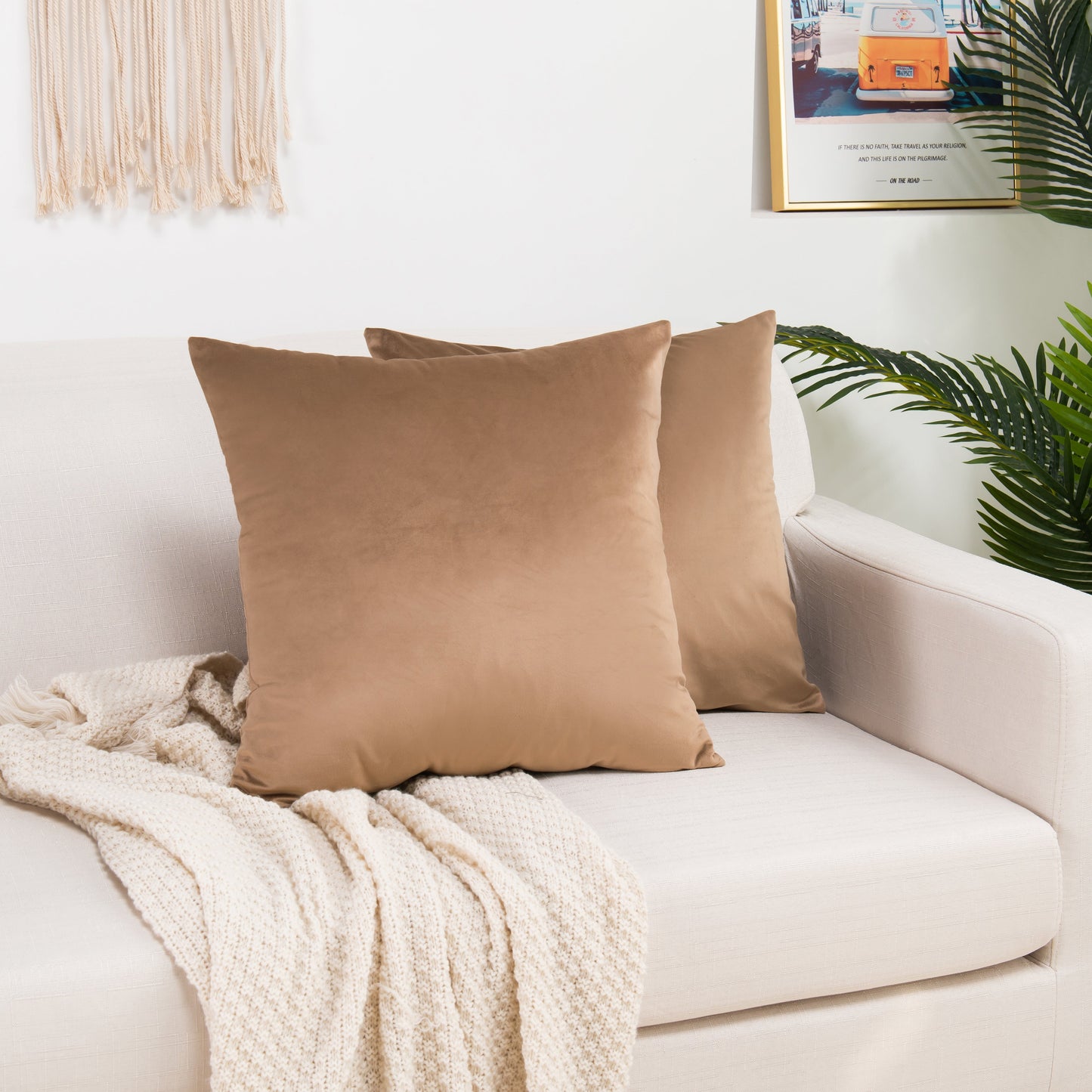 Luxury Bedding Outlet Velvet Throw Pillow Covers