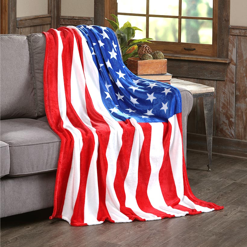 Luxury Bedding Outlet 50" x 70" Decorative Flannel Fleece Throw Blanket