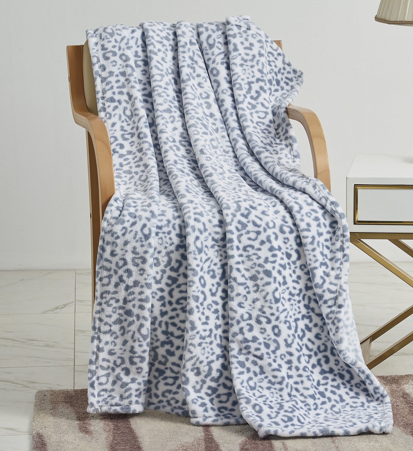 Luxury Bedding Outlet 50" x 70" Decorative Flannel Fleece Throw Blanket
