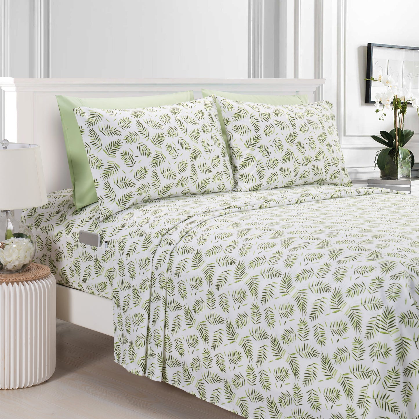 Luxury Bedding Outlet 6-Piece Tropical Pattern Bed Sheet Set