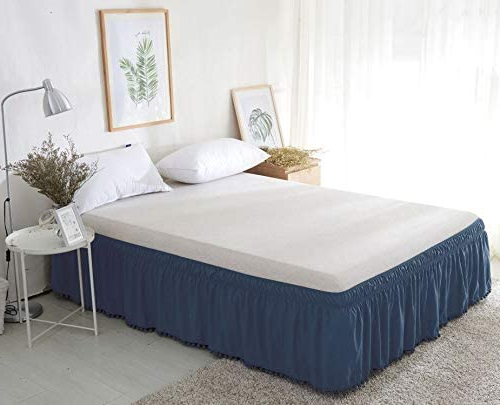 Luxury Bedding Outlet Top-Knot Tassel Pompom Fringe Ruffle Bed Skirt