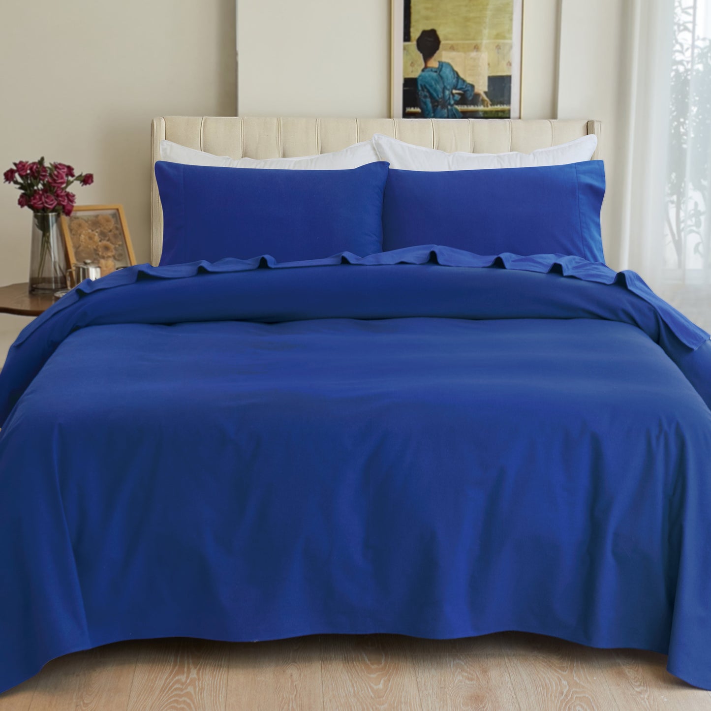 Luxury Bedding Outlet 4-Piece Cotton Flannel Sheet Set - 100% Turkish Cotton