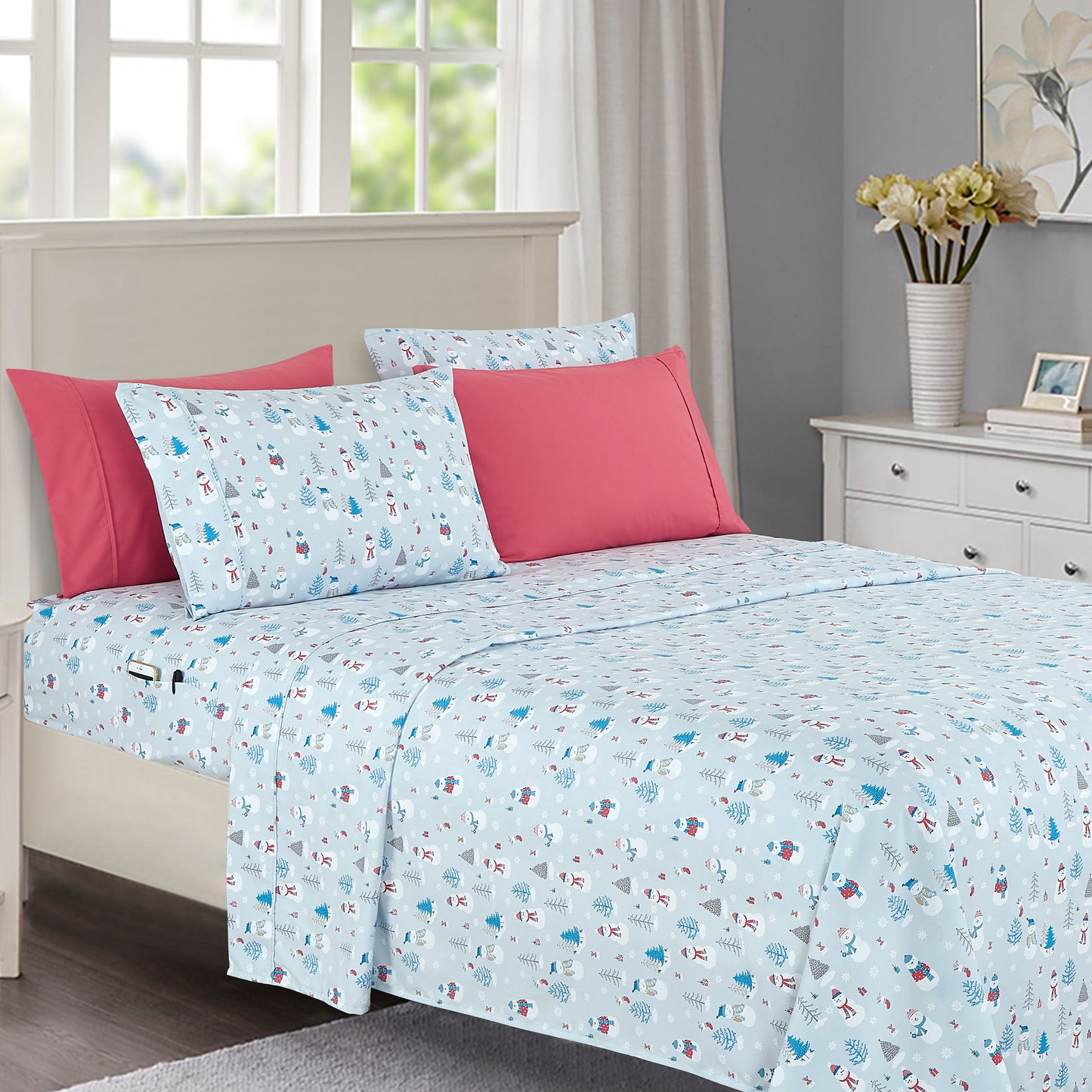 Luxury Bedding Outlet 6-Piece Christmas & Holiday Bed Sheet Set