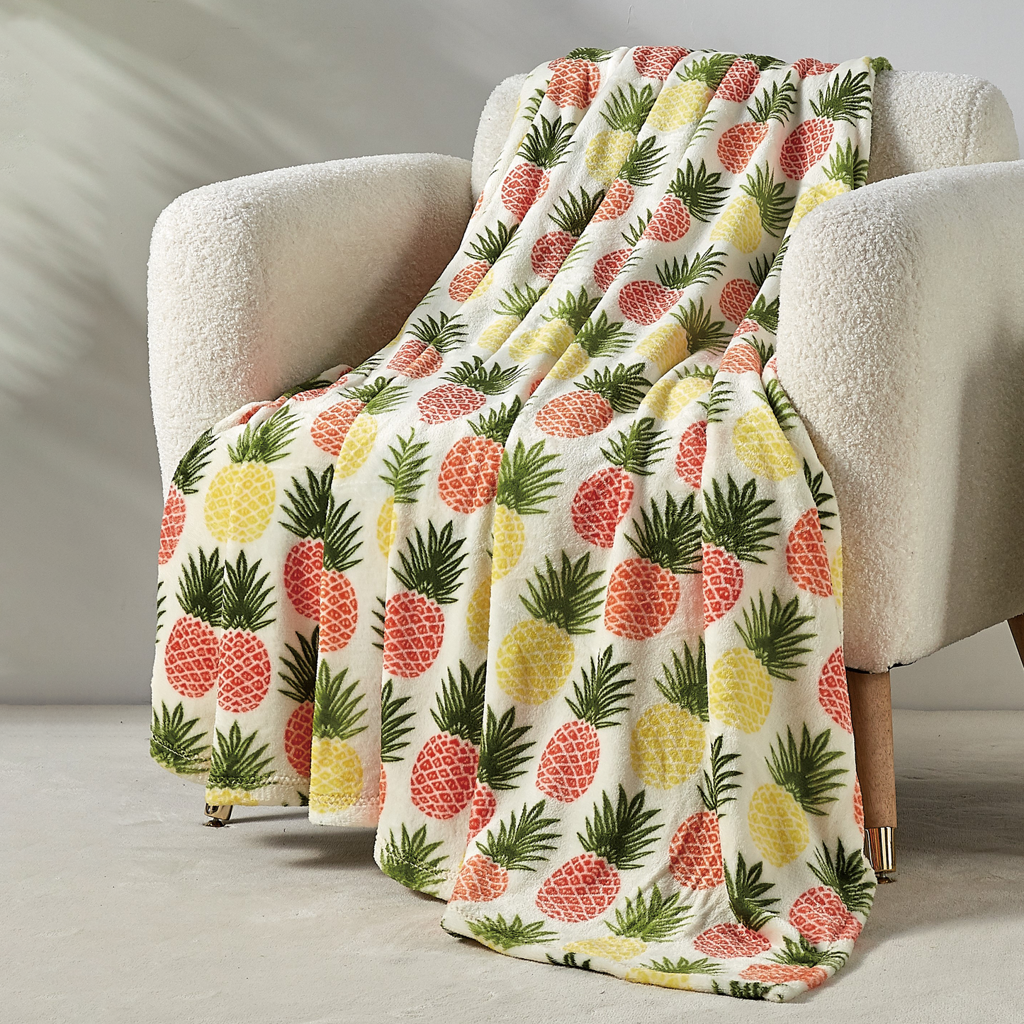 Luxury Bedding Outlet 50" x 70" Decorative Flannel Fleece Throw Blanket