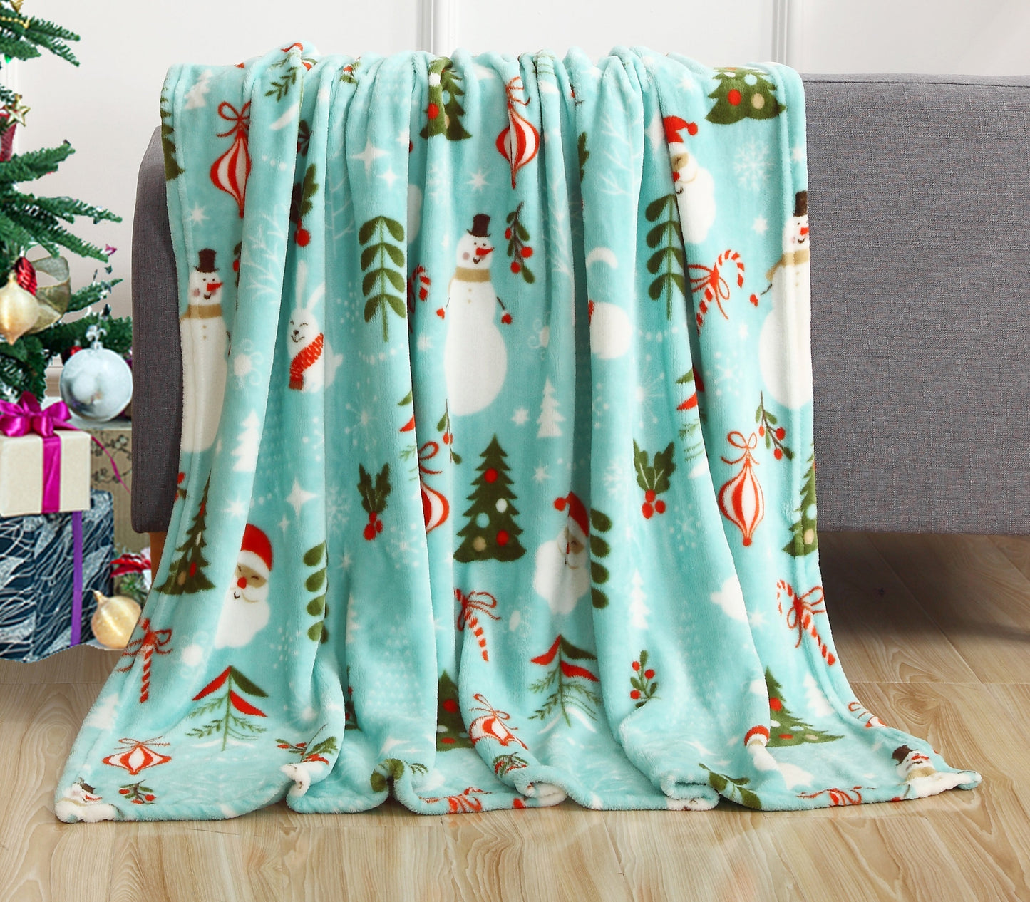 Luxury Bedding Outlet 50" x 60" Holiday Blanket Throw